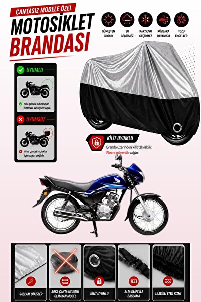 Cemku Twin غطاء محرك متوافق مع هوندا CB 125 ACE باللون الرمادي من الأعلى والأ...
