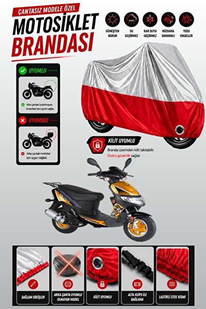 Cemku Twin Top Gray - Bottom Red Keeway Hurricane Compatible Engine Cover, Re...