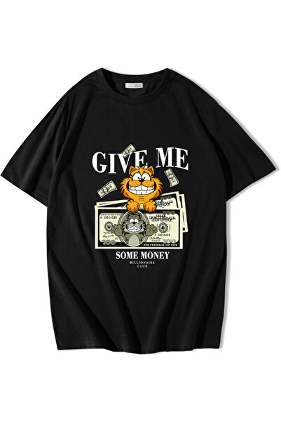BRZ COLLECTION Tricou Unisex Oversize Some Money Billionaire Club Negru