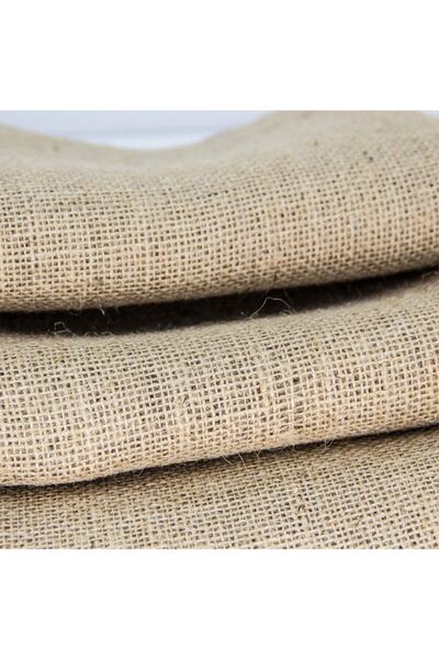 shop Jüt Kumaş Hasır Çuval Kanaviçe Kumaş Naturel Renk 1 metre