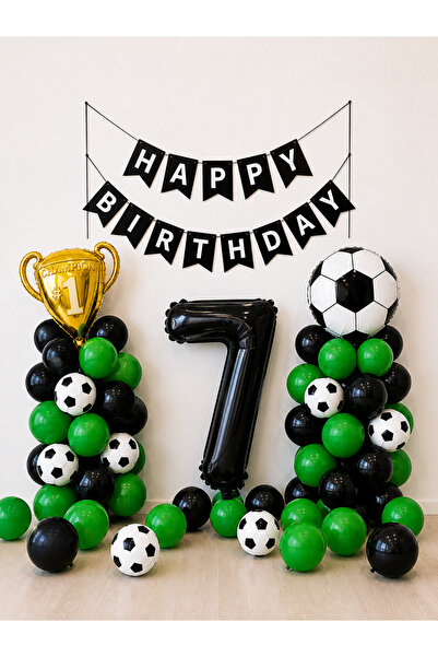Balonsan مجموعة بالونات بتصميم كرة القدم -7-