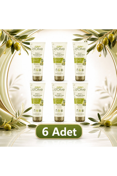 Dalan %100 Doğal Zeytinyağlı Tüp Krem 250 ml - 6 Adet