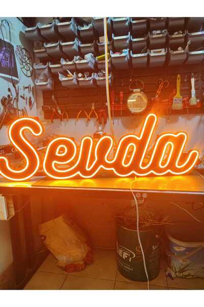 VETRALUX Kişiye Özel Tasarım İsim-Yazı 3 D Baskı Neon Led Işıklı Yazı(Fiyat 1...