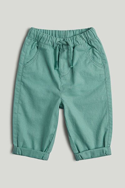 MOTHERCARE Green Linen Blend Trousers