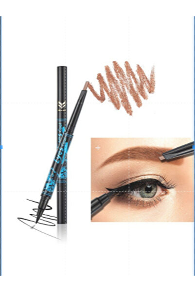 Ladygo 2 in 1 Automatic Eyebrow Pencil with Eyeliner Long-lasting Waterproof ...