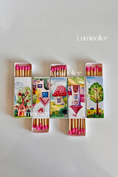 Luminolier Dekoratif Etiketli Küçük Boy Kibrit | Özel Tasarım Kibrit, Mum ve ...