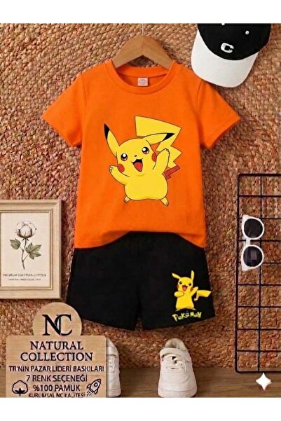 Nice Clothes Tricou și pantaloni scurți de vară pentru copii, unisex (imprime...