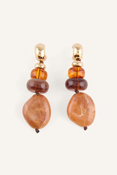 DeFacto Women's Stone Dangle Earrings H5448Axns