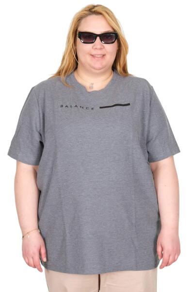 ModeXL Tricou pentru femei Mode XL True Plus Size Bıs Balance Waffle U26001 A...