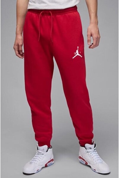 Nike Jordan Fleece Jumpman Kırmızı Şardonlu Erkek Eşofman Altı