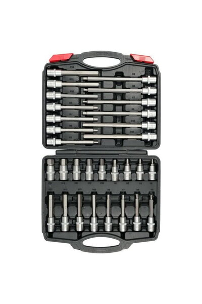 yato Set chei, 1/2" HEX, 30 piese, Argintiu