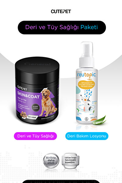 CutePet Köpek Deri ve Tüy Sağlığı Paketi