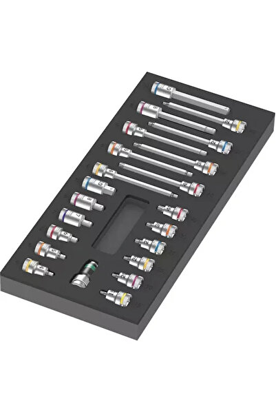 wera 9723 9723 InserИ›ie din spumДѓ cu chei tubulare Zyklop B 3/8" Set 1, 22 ...