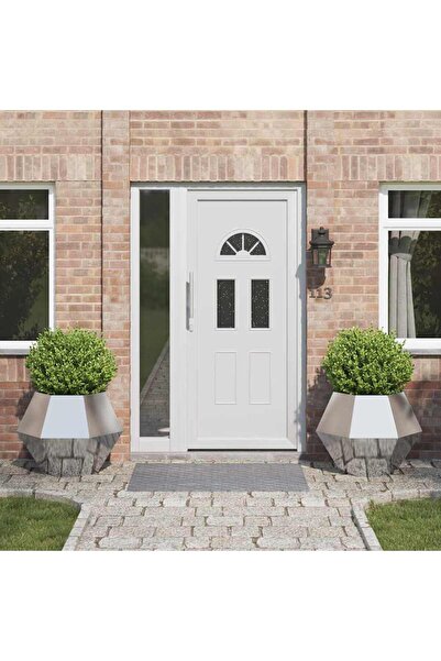 vidaxl Jardiniera 2 pcs Argintiu 75 x 75 x 60 cm Otel inoxidabil