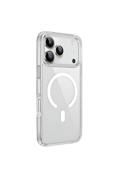 MELIFLIO iPhone 17 Pro Uyumlu Şeffaf Kılıf Sararmaz Mika Magsafe Uyumlu Manye...