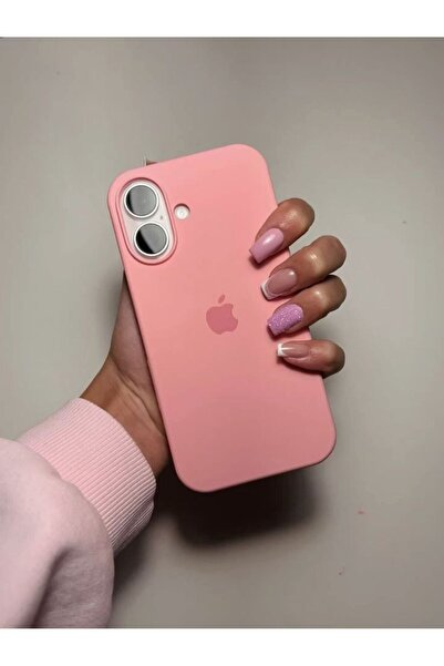 MELIFLIO iPhone 16 Plus Uyumlu Içi Kadife Lansman Premium Kılıf - Pembe