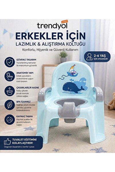 Minion Lüx Lazımlık Çocuk Tuvalet Eğitimi Seti Mavi