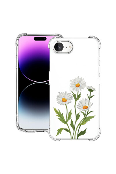 bestcase Αντικραδασμική Θήκη για Apple iPhone 16e / 17e, Φλοράλ - Πρεσαριστή ...