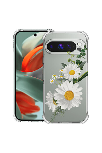 bestcase Husă Antișoc pentru Google Pixel 10 / Pixel 10 Pro, Florală - Margar...