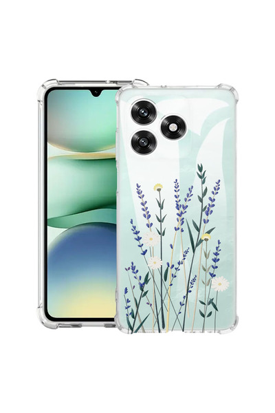 bestcase ®   Husă Antișoc pentru Honor 600 Lite, Florală - Minimalist Levande...