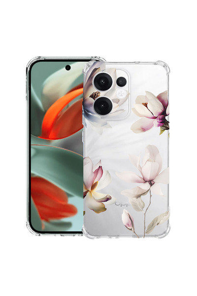 bestcase Husă Antișoc pentru OPPO Reno13, Design Floral Magnolie, 2051629 AS ...
