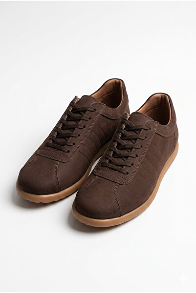 PLATTO MODA Genuine Suede Leather Rubber Sole Men's Shoes – Soft Texture, Hig...