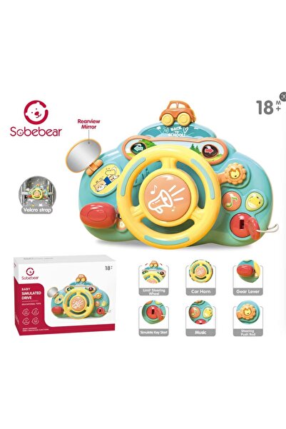 Sobebear Volan interactiv pentru copii cu sunete, melodii și funcții educative