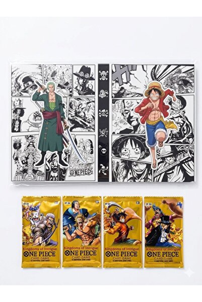 CANTEX TECH One Piece Card Game Booster Yellow Pack 4 Pack of Trading Cards -...