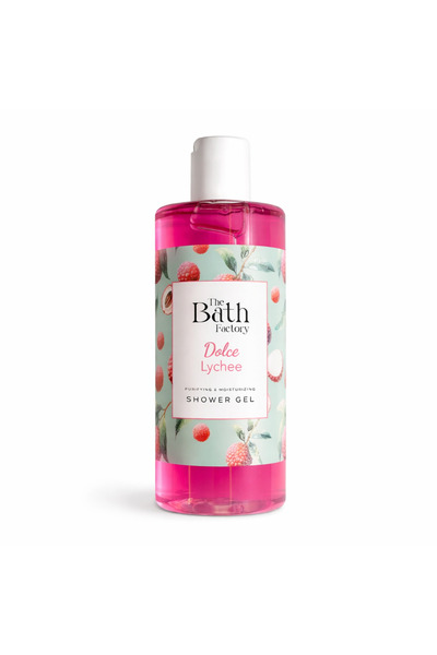 THE BATH FACTORY Gel de duș Dolce Lychee 400 ml – Curățare și hidratare cu pa...