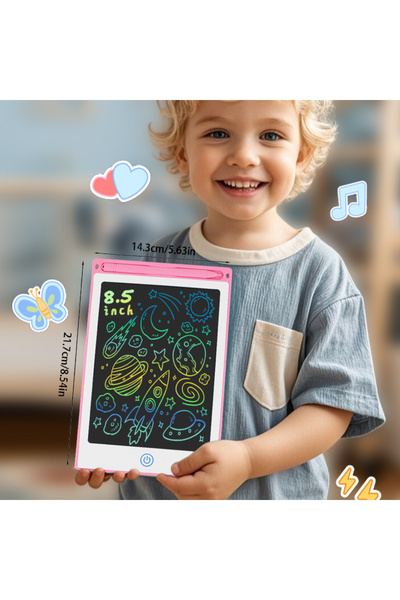 Choice14 لوح رسم وكتابة LCD كرتوني 85BW-PINK مقاس 8.5/10/12/16 بوصة، ألعاب لو...