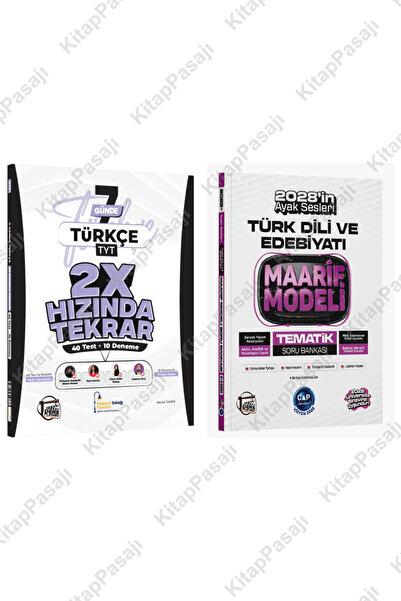 Çap Yayınları Çap Edebiyat Ders Platosu Maarif Modeli Tematik Soru Bankası ve...