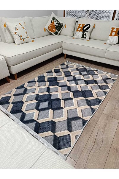 ALLGELSİN Zrh Woven Base Bamboo Digital Printing Living Room Carpet Non-Slip ...