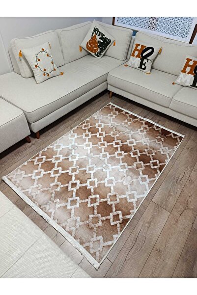 ALLGELSİN Zrh Woven Base Bamboo Digital Printing Living Room Carpet Non-Slip ...