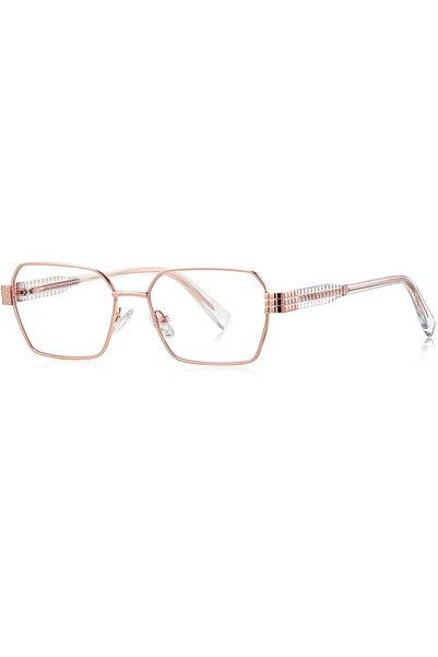 Techsuit Computer Glasses, F, Rectangular - Reflex PC (3161) - Rose Gold