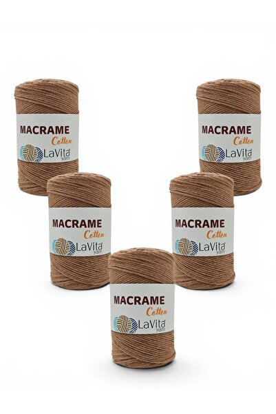 LaVita Yarn LaVita Νήμα Μακραμέ Βαμβακερό για Πλέξιμο στο Χέρι 100% Πολυεστέρ...