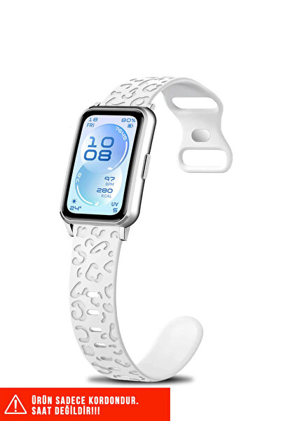 Nezih Case Huawei Band 11 / 11 Pro Uyumlu A+ Kalite Leopar Desenli Silikon Ko...