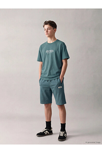 LC Waikiki Tricou pentru băieți cu imprimeu pe benzină LCW Kids