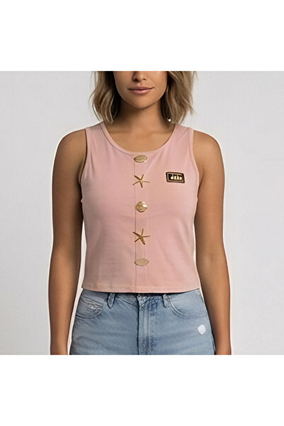 Roma Women's Tank Top Cotton Cropped Top and Summer Handmade Beading with She...