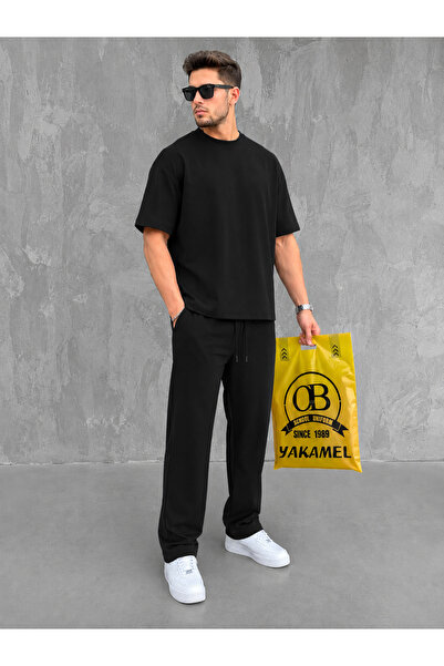 YAKAMEL Oversize Salaş Kesim Premium Takım Kombin Rahat Kalıp Unisex İkili Takım