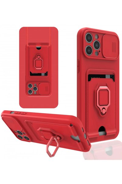 New Face ILKESHOP حافظة جديدة لهاتف iPhone 12 Pro Max من السيليكون مع حلقة زو...