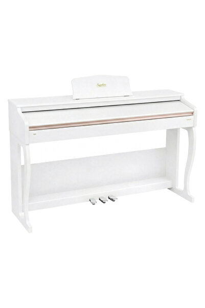 SAPPHIRE Jwin SDP-215 Çekiç Aksiyonlu 88 Tuşlu Dijital Piyano + Tabure - Beyaz