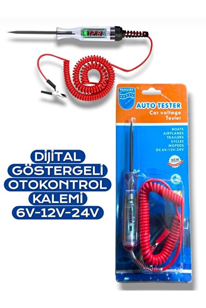 FIRAT HIRDAVAT Oto Test Kontrol Kalemi Dijital Ölçüm 6-24V