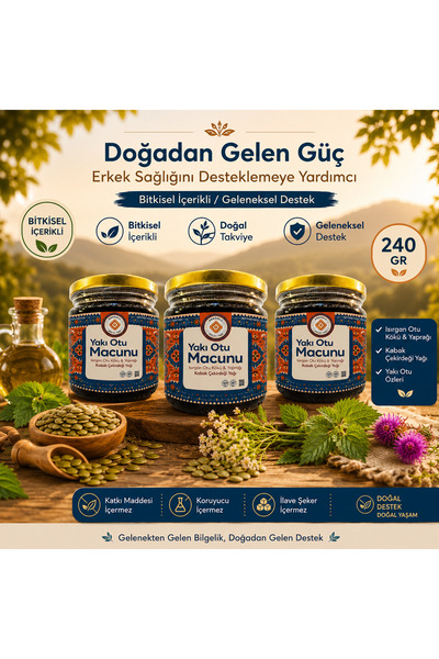 Yakı Otu Macunu Erkekler İçin Yaşam Konforuna Destek Bitkisel Macun 240 Gr X ...