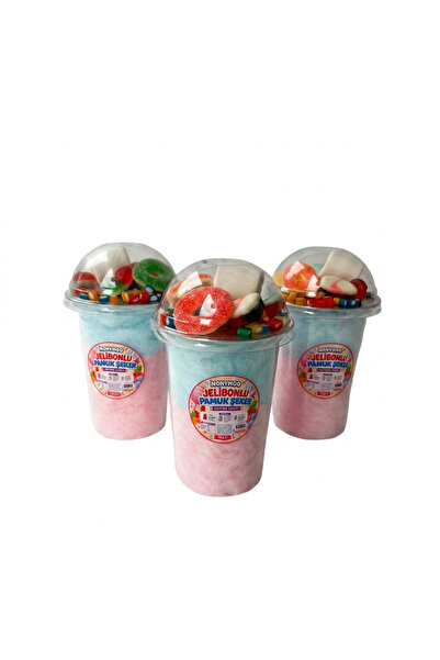 monymoo Jelibonlu Double Color Cotton Candy 3-Pack – with Marshmallows