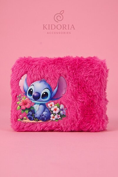 Kidoria Stitch Peluş Cüzdan Kawaii Tasarım Bozuk Para Cüzdanı
