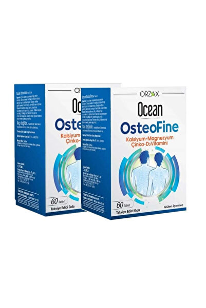 Orzax Ocean Osteofine Supplemental Food Buy 1 Get 1 Free 2-Pack Deal 60 Tablets