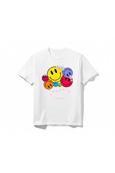 URBANTRENDSTORE تي شيرت Happy Cute Sweet Summer للجنسين للفتيات والأطفال، برق...
