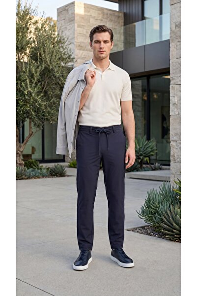 SIENTA Regular Fit Kesim Yan Cep Likralı Beli Lastikli Poliamid Jogger Erkek ...