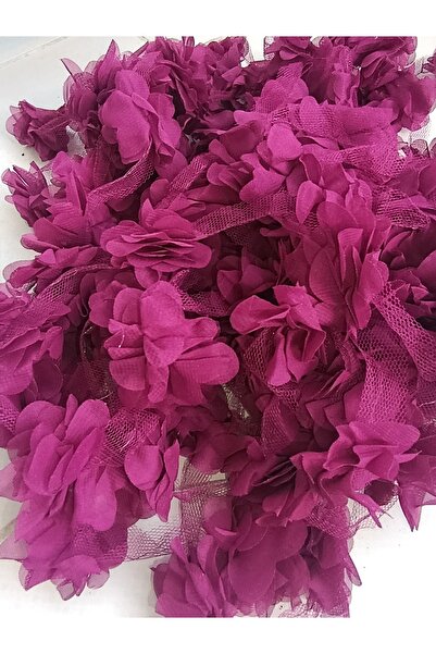 Esram Butik Mürdüm Lazer Kesim Gül Süsleme Paketleme Malzemesi Organze Kumaş ...
