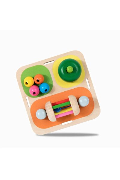 Junios Busy board senzorial cu activitati 3 pentru copii, piese mari